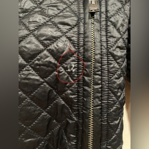 Theory Womans Medium Black Quilted Full Zip Puffer Jacket - Picture 5 of 5